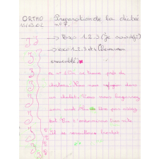 Cahier d'essais