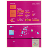 Tableau mural. Réserve d'uranium et centrales nucléaires dans le monde. 