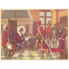 Tableaux d'histoire. N°19: Jeanne d'Arc fait couronner Charles VII à Reims / N°20: Louis XI rencontre Charles le Téméraire à Péronne.  