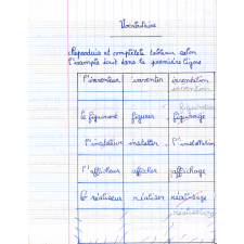 Cahier de brouillon