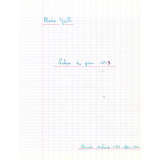 Cahier du jour n°3