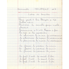 Cahier de brouillon