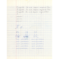 Cahier de brouillon