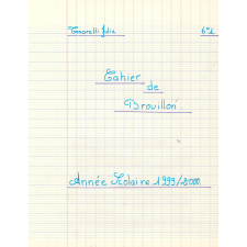 Cahier de brouillon