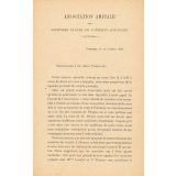 Lettre aux membres de l'Association