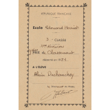Ex-praemio . Ecole Edouard Herriot.