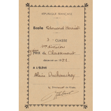 Ex-praemio . Ecole Edouard Herriot.