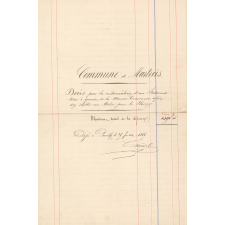 Commune de Martrois. Devis pour la restauration d'un Batiment situé à gauche de la Maison Commune afin d'y établir un Atelier pour les Elèves.