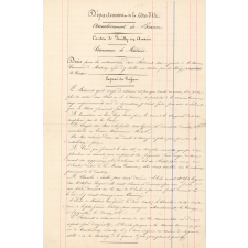 Commune de Martrois. Devis pour la restauration d'un Batiment situé à gauche de la Maison Commune afin d'y établir un Atelier pour les Elèves.