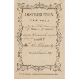Ex-praemio . Distribution des prix. Institution de Mme Damoireau.