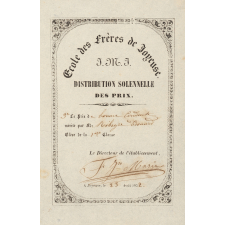 Ex-praemio . Ecole des frères de Joyeuse. Distribution solennelle des prix.
