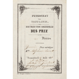 Ex-praemio . Pensionnat des Ursulines.