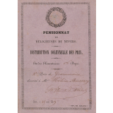 Ex-praemio. Pensionnat des Religieuses de Nevers.
