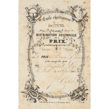 Ex-praemio . Ecole chrétienne des Frères. Distribution solennelle des prix.