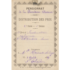 Ex-praemio . Pensionnat de la Providence (Chevreuse).