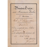 Ex-praemio . Pensio Guyot aux Minimes à Moulins.