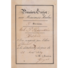 Ex-praemio . Pensio Guyot aux Minimes à Moulins.