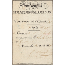 Ex-praemio . Pensionnat de Me Maydieu-Flamand. Concours de l'année 1840.