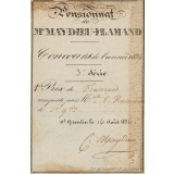 Ex-praemio . Pensionnat de Me Maydieu-Flamand.