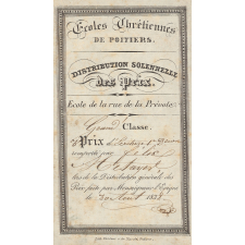 Ex-praemio . Ecoles chrétiennes de Poitiers.