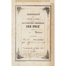 Ex-praemio . Pensionnat des Ursulines. Distribution solennelle des prix.