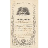 Ex-praemio . Pensionnat de Monsieur Rocourt.