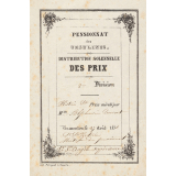 Ex-praemio . Pensionnat des Ursulines.
