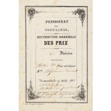 Ex-praemio . Pensionnat des Ursulines.
