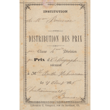 Ex-praemio . Institution de Mme Bournier.