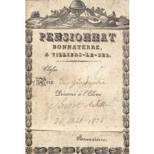 Ex-praemio . Pensionnat Bonnaterre, à Villiers-le-Bel.
