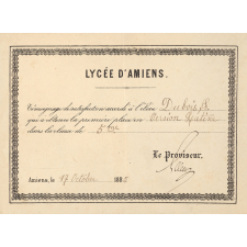 Ex-praemio . Lycée d'Amiens.