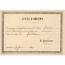 Ex-praemio . Lycée d'Amiens.