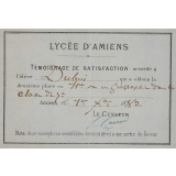 Ex-praemio . Lycée d'Amiens.