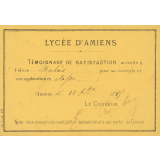 Ex-praemio . Lycée d'Amiens.