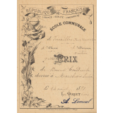 Ex-praemio . Ecole communale de Versailles Rue neuve 20.