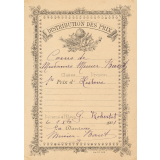 Ex-praemio . Distribution des prix.