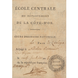 Ex-praemio . Ecole centrale du département de la Côte-d'Or.