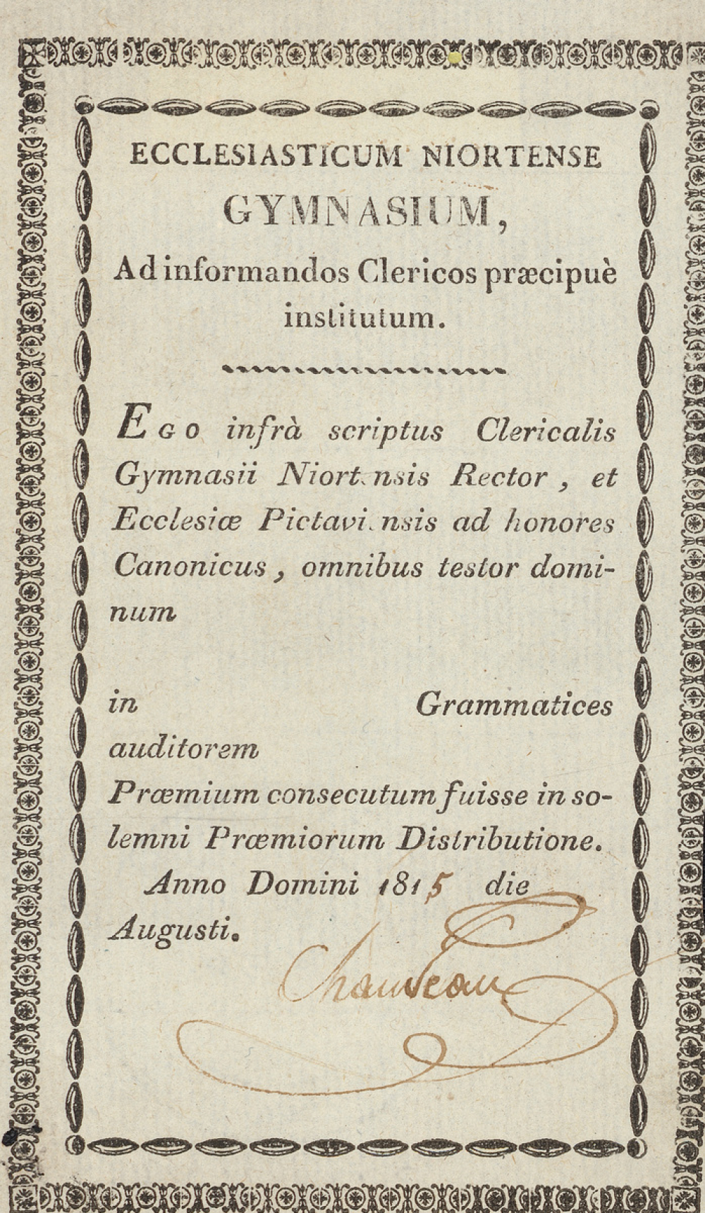 Ex-praemio .