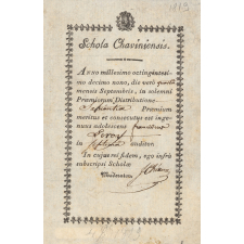 Ex-praemio . Schola Chaviniensis.