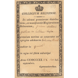 Ex-praemio . Collegium Belnense.