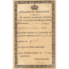 Ex-praemio . Collegium Belnense.