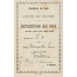 Ex-praemio . Lycée du Havre.