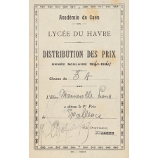 Ex-praemio . Lycée du Havre.