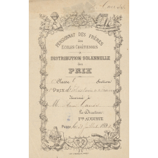 Ex-praemio . Pensionnat des frères des écoles chrétiennes.