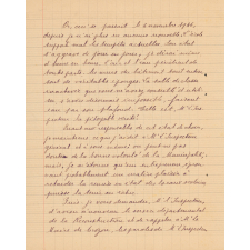 Lettre de l'instituteur de Crozon-le-Fret pour se plaindre de l'état de son école. 