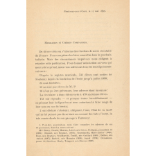Lettre aux membres de l'Association : résultats de la circulaire du 25 mars