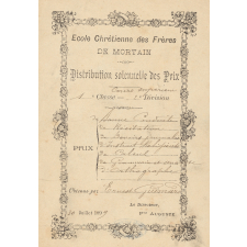 Ex-praemio . Ecole chrétienne des Frères de Mortain.