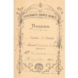 Ex-praemio - Externats Sainte-Agnès d'Angers. 