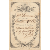 Ex-praemio . 1ère Division. Ecriture 2ème Prix.
