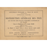 Invitation à la distribution générale des prix. 